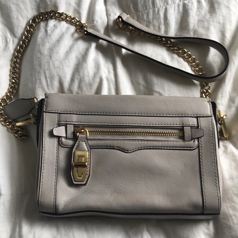 Lilac Rebecca Minkoff crossbody bag